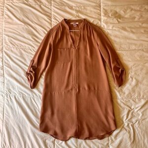 Women's Pastel Pink Blouse Dress